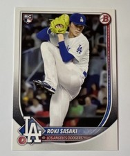 Topps 2025 Bowman Roki Sasaki #12 Los Angeles Dodgers Rookie Base Baseball Card