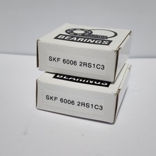 Lot of 2 SKF 6006 2RS1 C3 HT51 / 6006 2RS JEM Ball Bearing 30mm x 55mm x 13mm