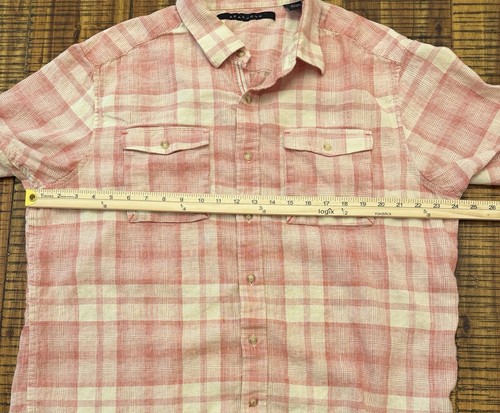 Camisa de manga corta con botones a cuadros Sean John para hombre talla XXL 2XL - Imagen 6 de 11