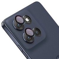 Bizon Glass Snap Lens Motorola Moto G86 5G / G86 Power 5G Schwarzer Rahmen