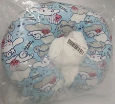 Sanrio Cinnamoroll Reversible Neck Roll Pillow and Plush Toy for Travel, Comfort