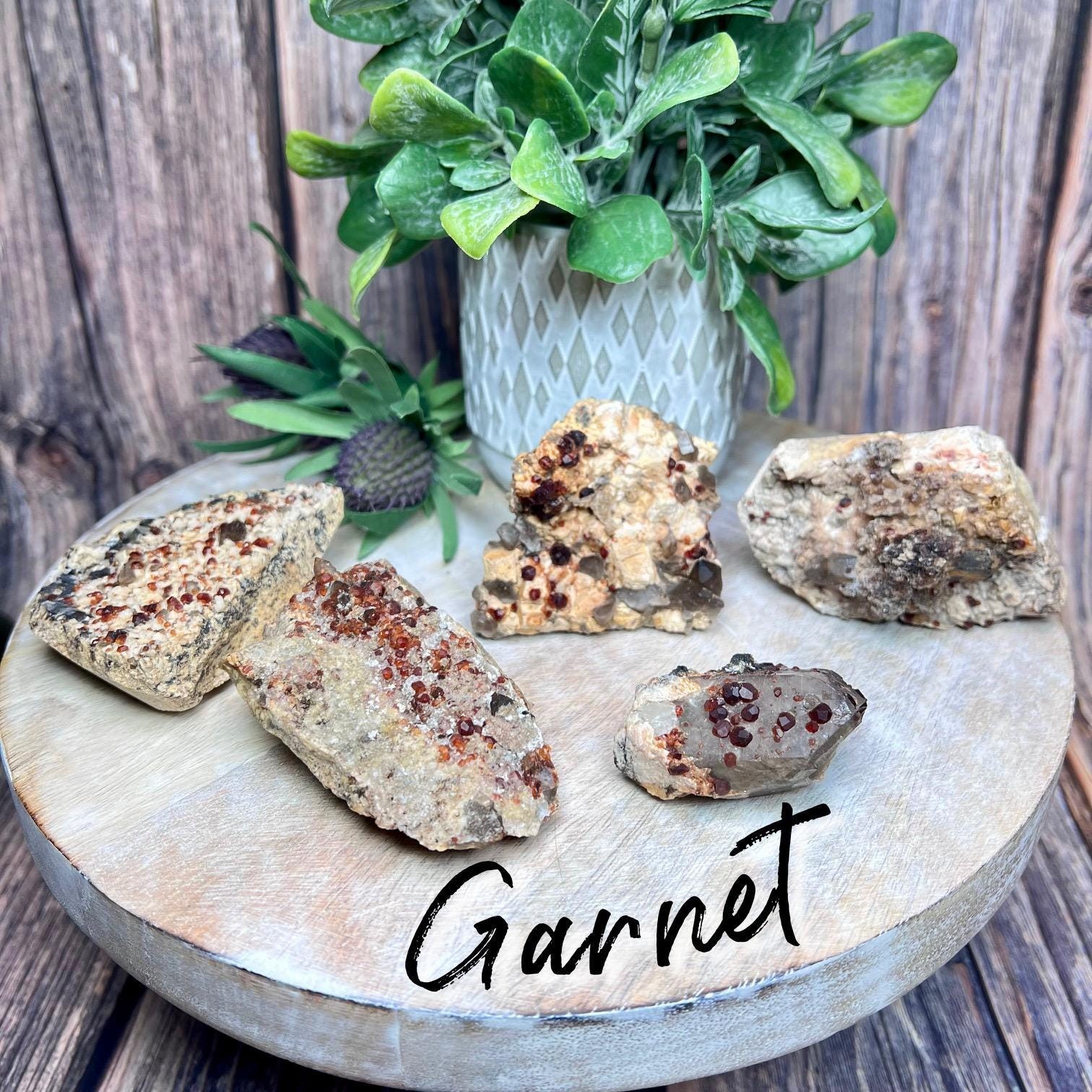 Rare Garnet Specimen, Garnet with Hyalite Opal Inclusions (UV Reactive), Small