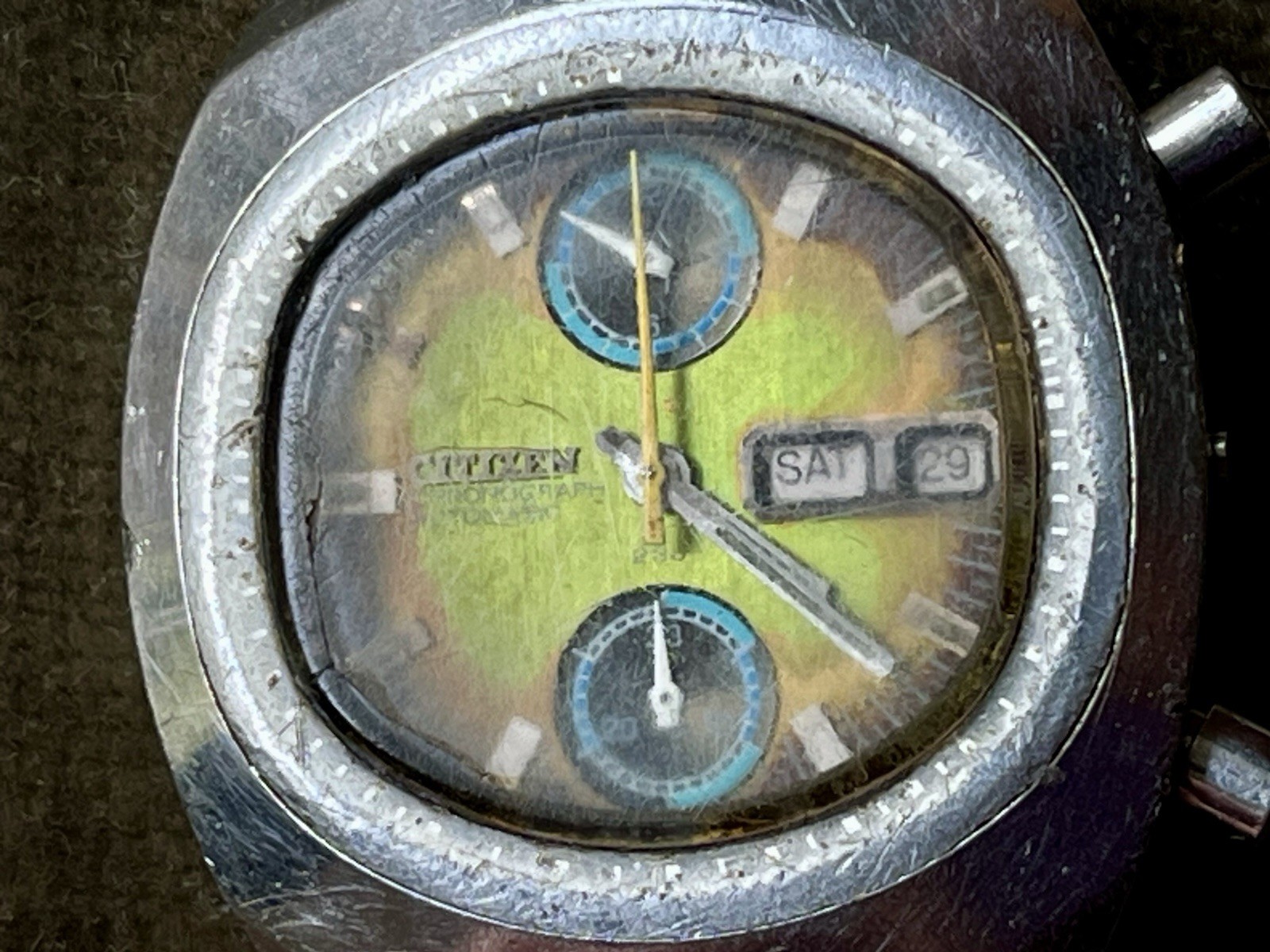 Citizen Chronograph Automatic flyback TV Screen W… - image 2