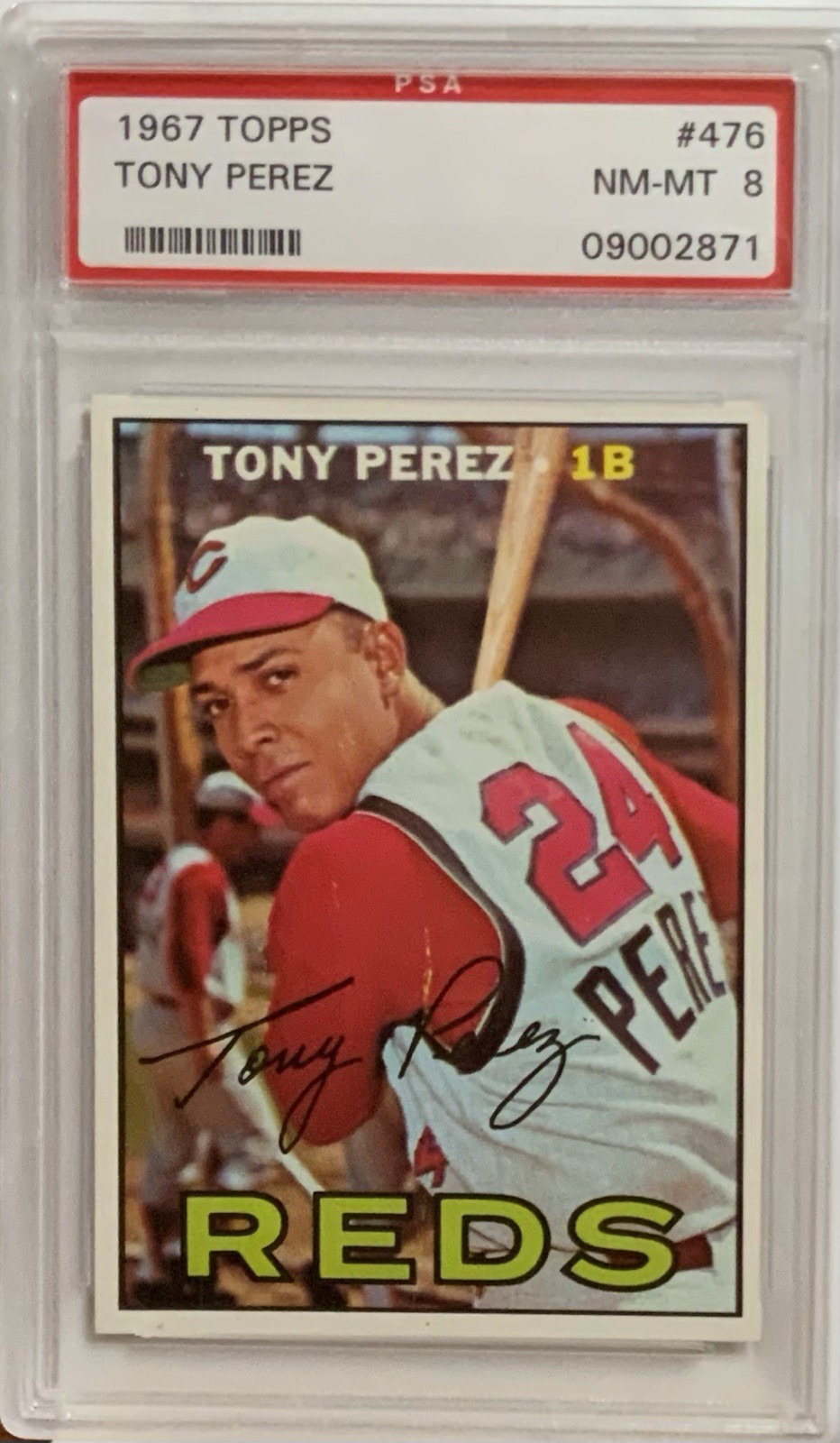1967 Topps - Tony Perez #476 PSA 8 NM-MT