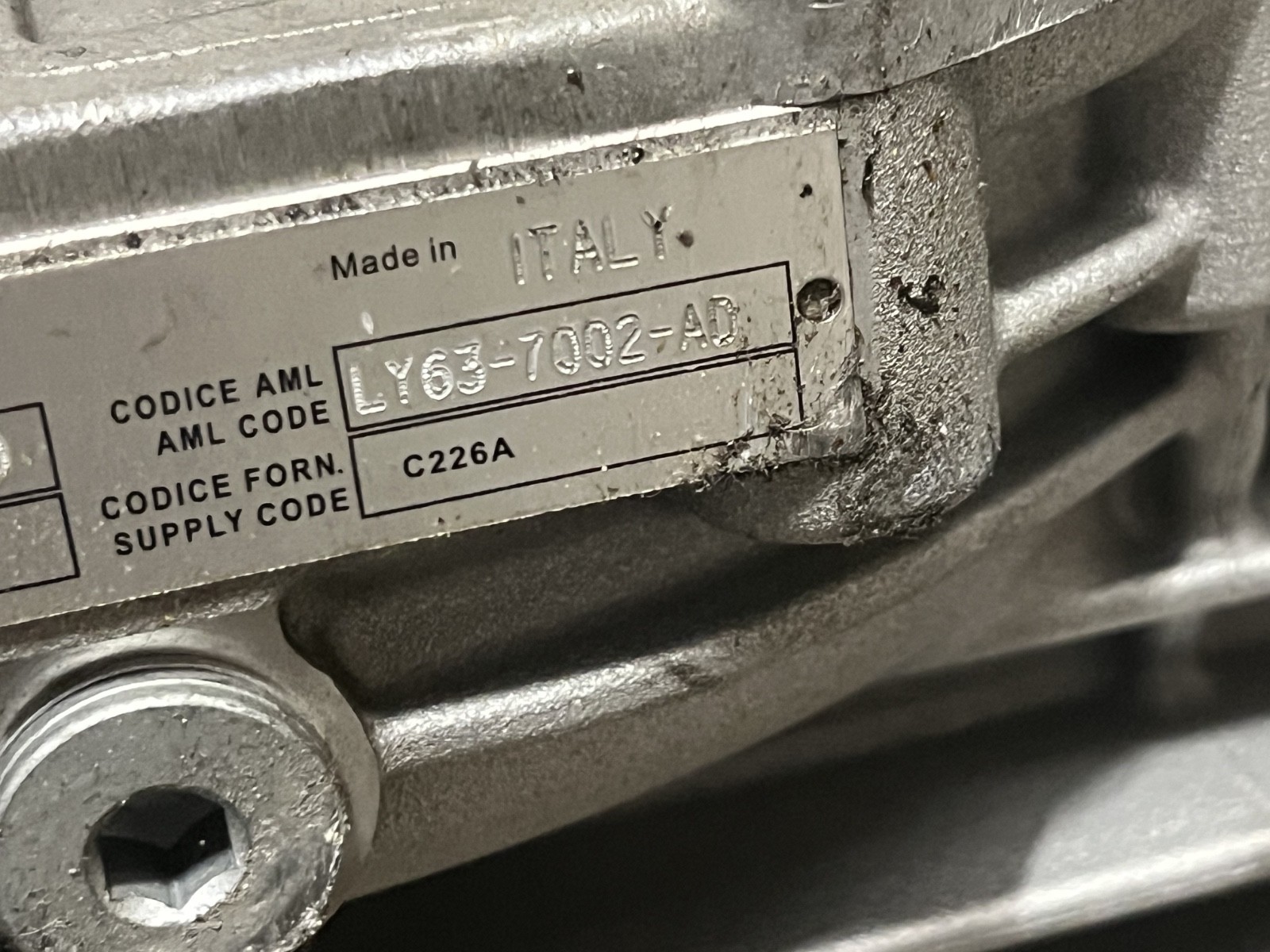 Aston Martin Vantage 2019-2021 Transmission