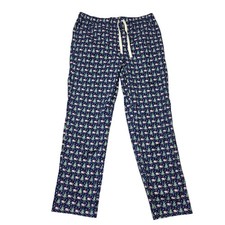 Vineyard Vines Pajama Pants Mens M Navy Blue Whale Christmas Tree Sleep Lounge