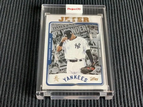 2021 TOPPS PROJECT 70 #763 DEREK JETER / THE SHOE SURGEON *ENCASED ART* YANKEES