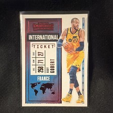 Panini Contenders 2020-21 International Ticket #18 Rudy Gobert Utah Jazz NBA