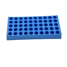 Vial Rack for 4ml/5ml HPLC Sample Bottles 3 PCS 50 Holes 16mm Blue