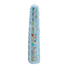 CP241LB Baby Shower Birthday 1 to 21 Pillar Candle, Light Blue, 15-Inches Tall,