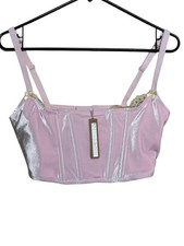 NWT Skims Velvet Lace Baby Doll Corset In Cherry Blossom Pink Size Medium CC4