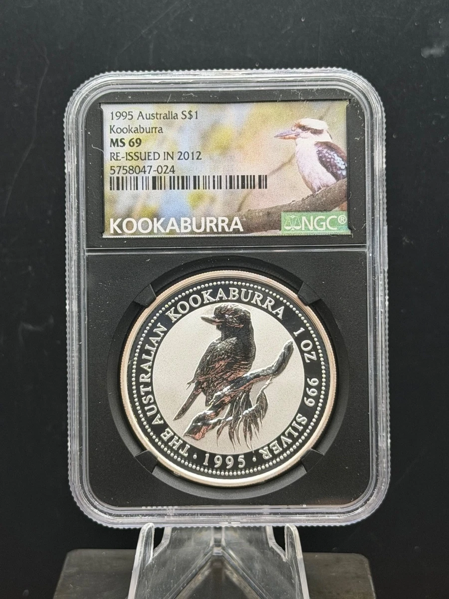 Australian Kookaburra MS 69 Graded 1 oz Precious Metal Content per