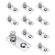 10Pcs Battery Spring Brass Contact 28 x 12mm, Positive Negative Bipolar