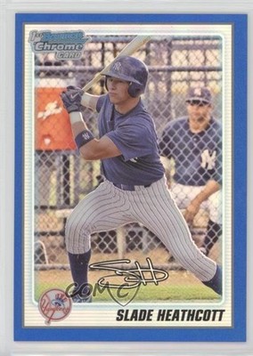 2010 Bowman Chrome Prospects Blue Refractor 65/250 Slade Heathcott #BCP95 0c2