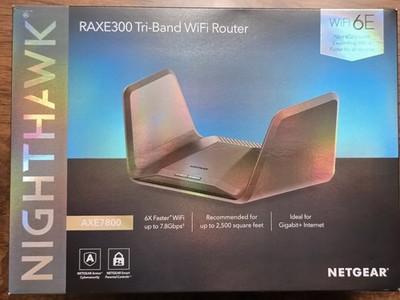 NETGEAR Nighthawk AXE7800 Tri-Band WiFi 6E Router (RAXE300)
