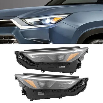 For 2023-2025 Toyota Grand Highlander Limited/Platinum Headlights Headlamps Set