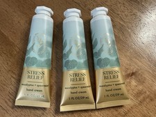 Bath Body Works Aromatherapy Stress Relief Shea Butter Hand Cream X3