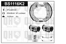 QH AP Brake Shoe Kit w/ Auto Adjust /Mounting /Wheel Brake Cylinder - BS1116K2