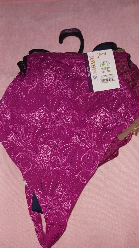 NEW Joyspun ~ 3-Pair Womens Thong Underwear Panties Nylon Blend 20 ~ 2xl 