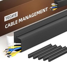 6-Pack 15.7" under Desk Cable Management Self-Adhesive Cord Organizer Kit