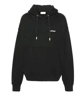 OFF-WHITE SWEATS WINDY ARROW SKATE HOODIE COULEUR NOIR AVEC CAPUCHE TOUT NEUF - Photo 1/4