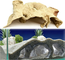 3D Printed Aquarium Underground Natural Cave,Under Gravel Tunnel Cave Decorative