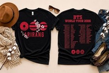 BTS World Tour Arirang Shirt 2 Sides, K-Pop Merch 2026 Shirt