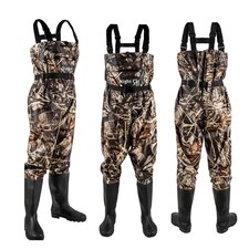 Night Cat Outdoor Camping Hunting Wader Fishing Suit with Boot Waterproof