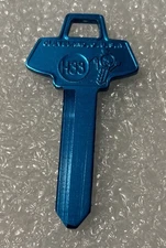H33 BLUE Anodized Aluminum Key Blank Cole National Key