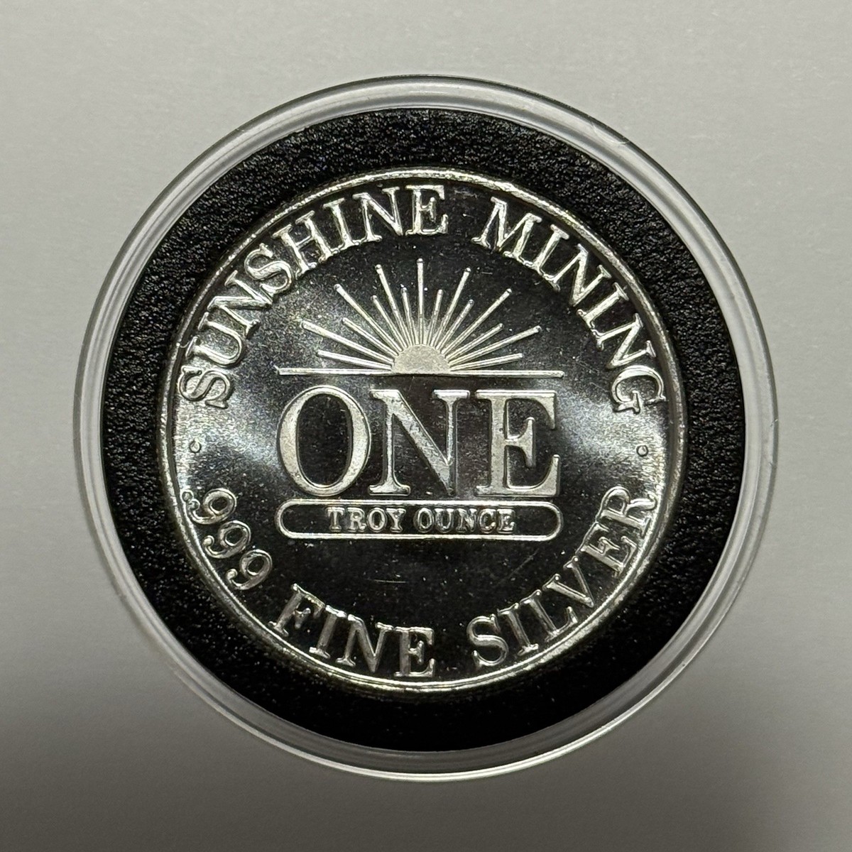 1991 Sunshine Mining Eagle Rare Coin 1 Troy Oz .999 Fine Silver