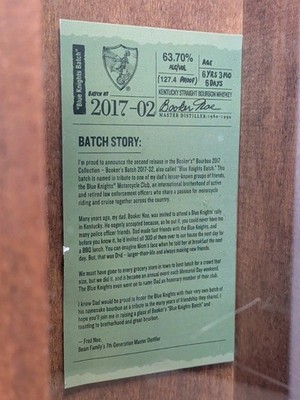 Booker's   Uncut & Unfiltered   Small Batch Bourbon Whiskey Collection  Wood Box