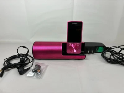 SONY Walkman NW-S14 Pink 8GB Bluetooth Player Speaker Set - Image 1 of 4