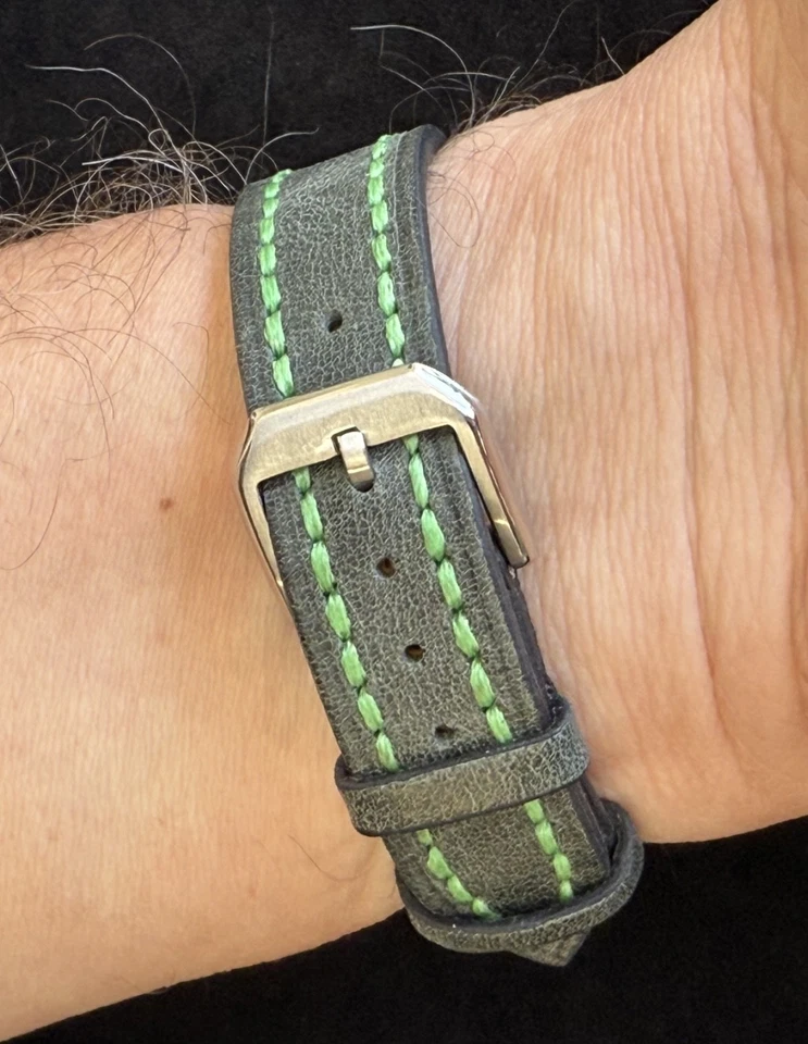 Reloj Pulsera Benrus Militar Vintage Serie #3061 Todo Original Hecho a Medida Cuero Foto 3 de 4