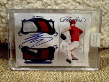 2018 Flawless Shohei Ohtani RC Sapphire Dual Patch Auto 2/15 (# Match) Game Worn