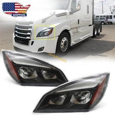 For 2018-2024 Freightliner Cascadia Full LED Headlight Headlamp SET