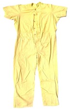 Department Corrections Prison Jail Inmate Uniform Jumpsuit Yellow Size Large