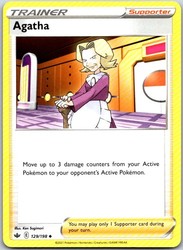 Agatha 129/198 Chilling Reign Uncommon Trainer Supporter