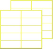 Blank Matte White Labels - 300 Peel and Stick Adhesive Stickers, 2.75" x 1"