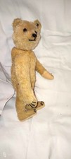 T.RARE Ours ancien  Steiff bouton LONG F pre-war Steiff  teddybear  button *F