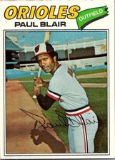 1977 Topps #313 Paul Blair Baltimore Orioles Ex-NrMt