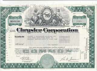 Chrysler Corporation 1983 top auto brand VF