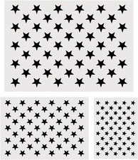 3 Sizes 50 Star Stencil Reusable Star Stencils Painting American Flag Templates