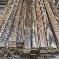 Scorched Reclaimed Pallet Boards - FREE P&P Wall Cladding Recycled Timber Plank