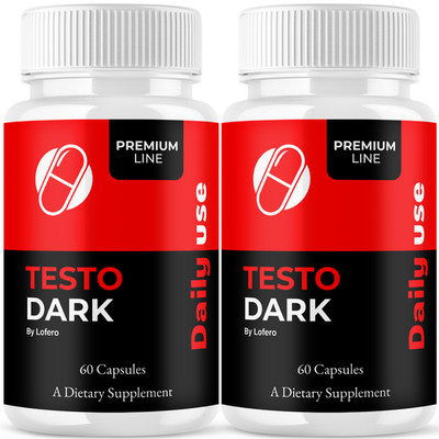 (2 Pack) Testo Dark Premium Line Supplement Testosterone Booster (120Ct)