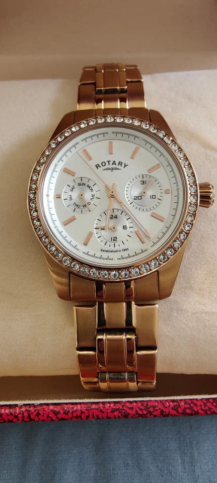  Reloj Rotary Mujer Oro Rosa 37mm Modelo LB00160/02S Foto 4 de 4