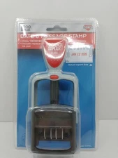 2000 PLUS Self-Inking Red Blue Ink Date RECEIVED Stamper 1.75" X 1.13 impression