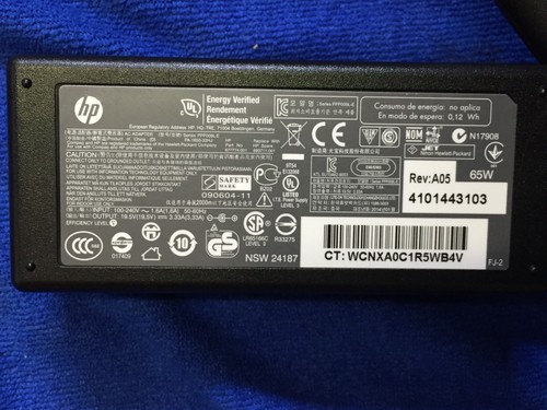HP PPP009LE 19.5V 3.33A 65W Genuine HP AC Adapter Charger