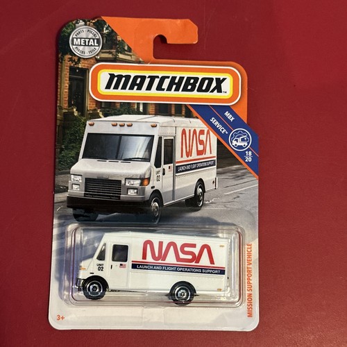 2018 Matchbox MBX Service White NASA Mission Support Vehicle Van Truck E8