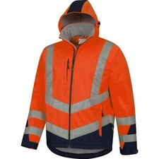 Warnschutz Softshelljacke Warnschutzjacke gelb orange Arbeitsjacke Safetytex