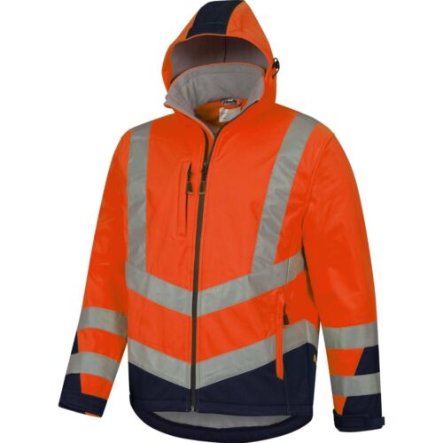 Warnschutz Softshelljacke Warnschutzjacke gelb orange Arbeitsjacke Safetytex - Bild 7 von 17